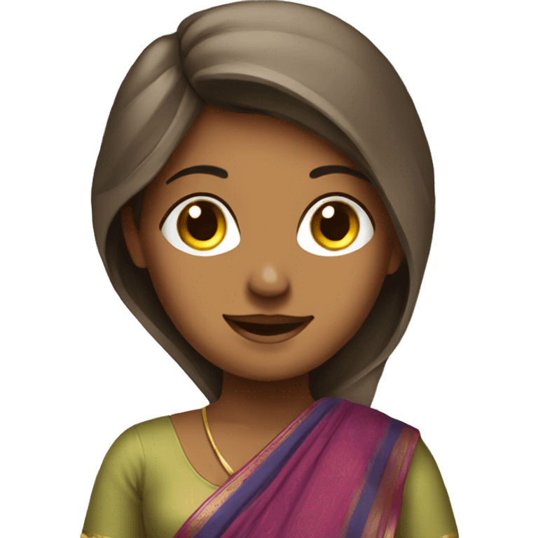 ai girl with saree for website  emoji