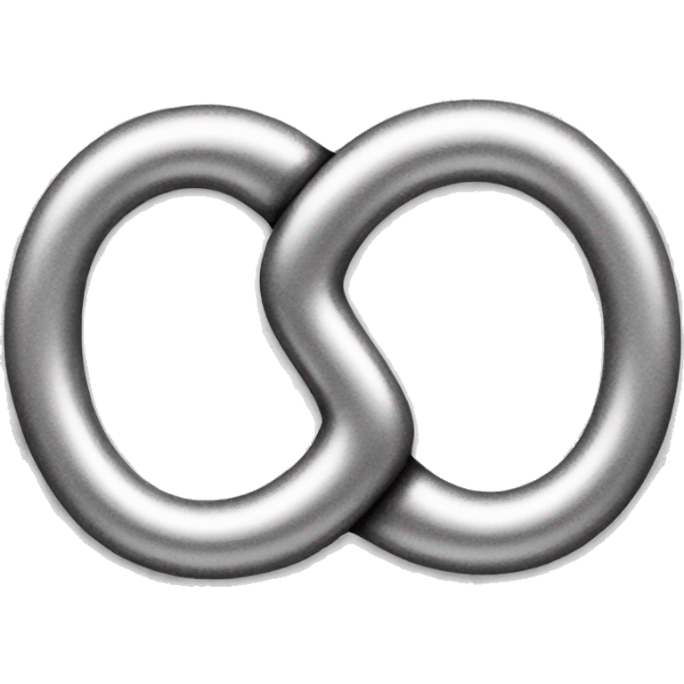 Infinity symbol in silver  emoji