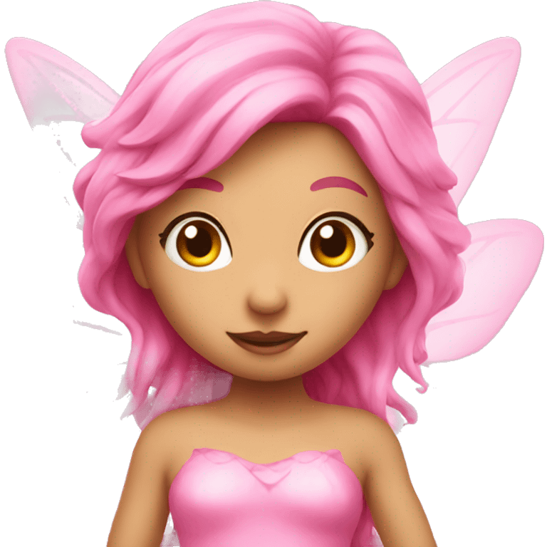 Pink fairy emoji