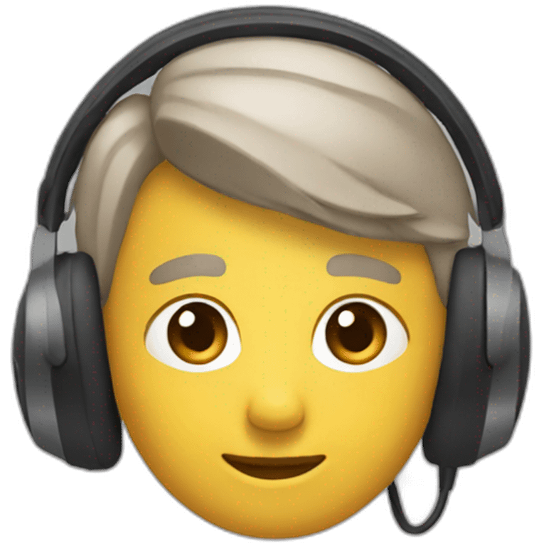 con auriculares emoji