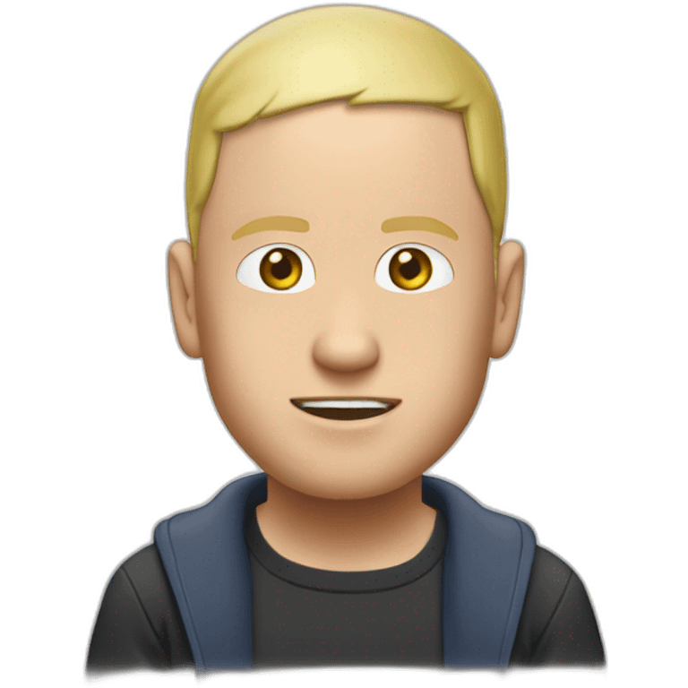 Eminem buvant une bière  emoji