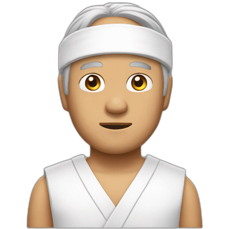 Mr. Miyagi with headband emoji