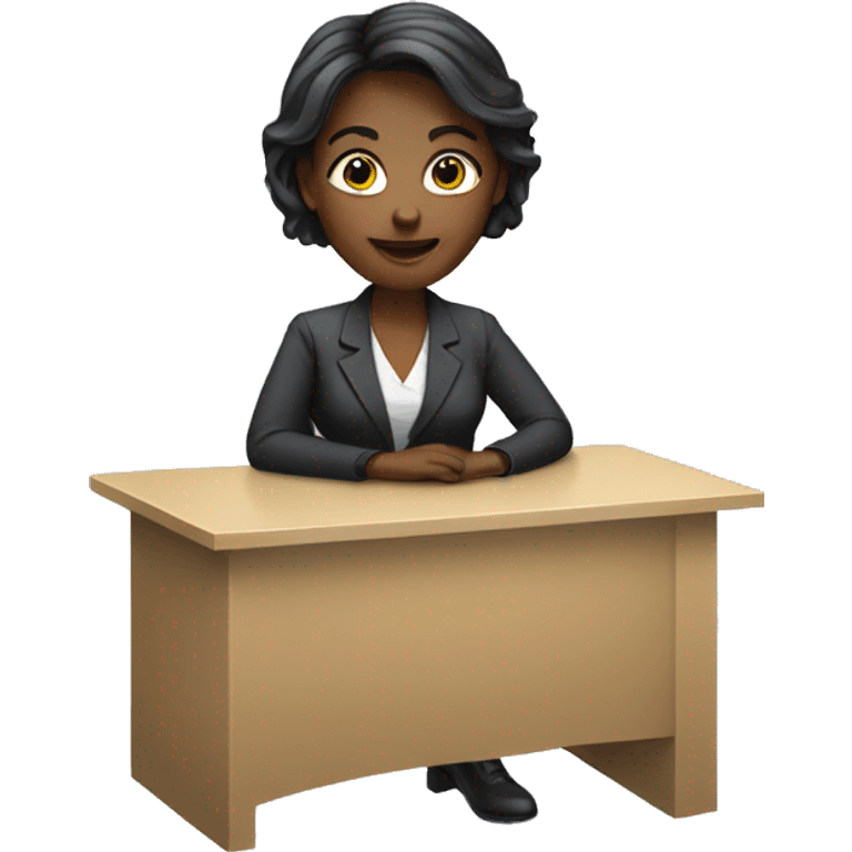 desk reception woman emoji