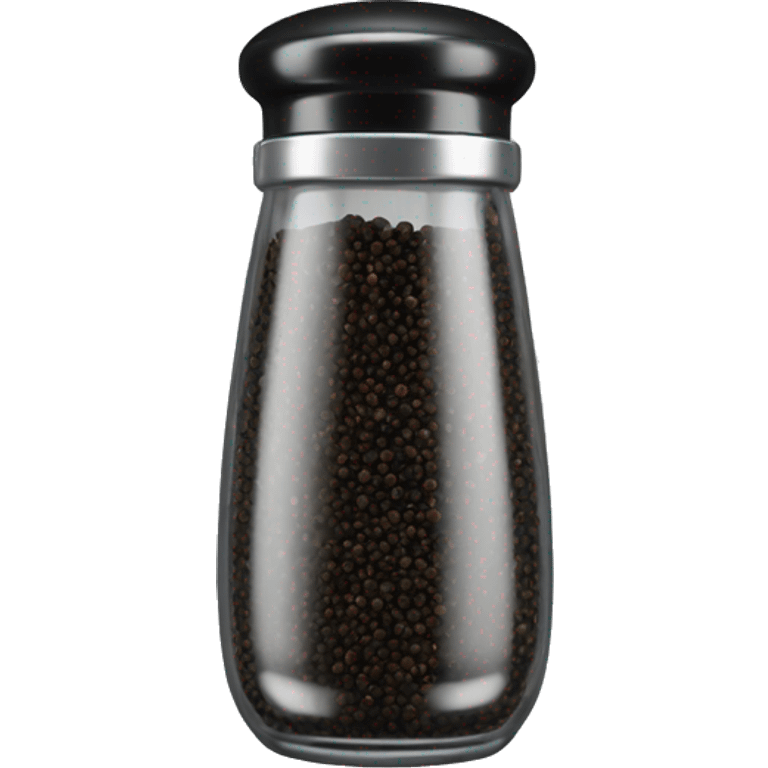 transparent black pepper shaker emoji