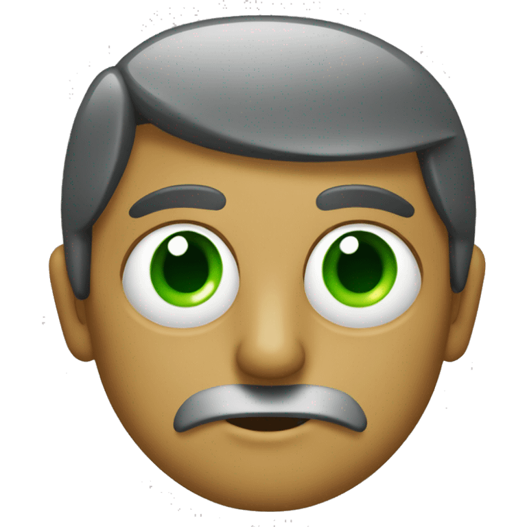 Ladron con ojos verdes  emoji