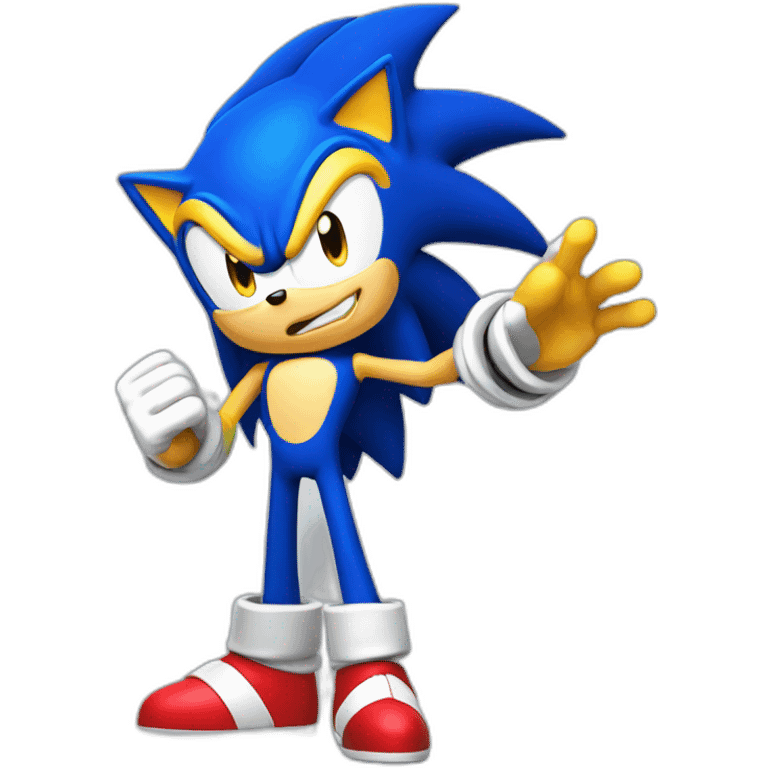 Super sonic mad emoji