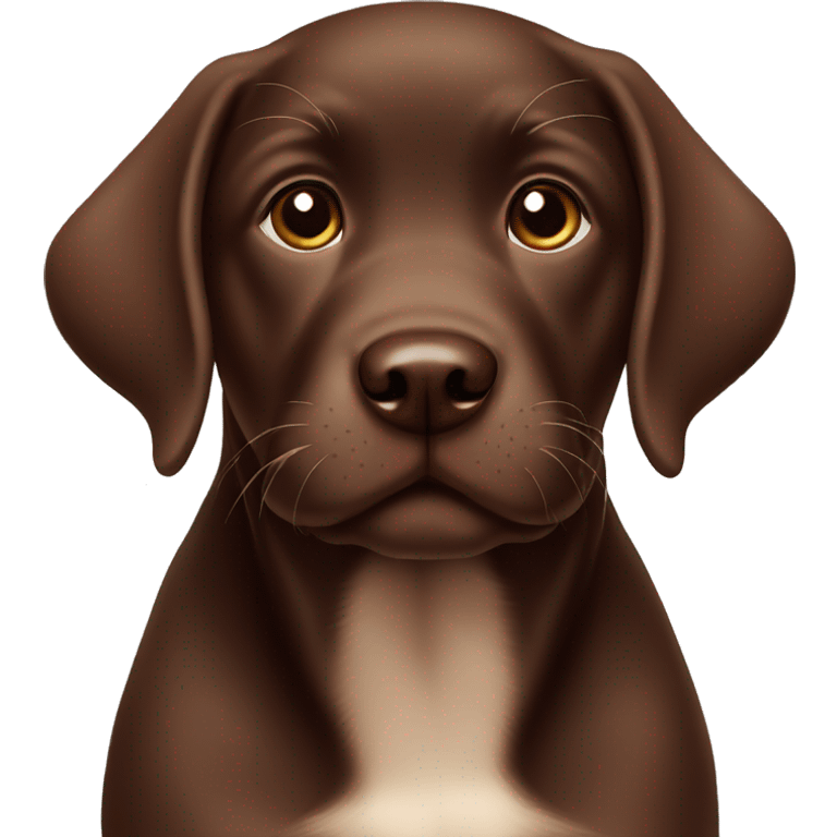 chocolate labrador puppy emoji