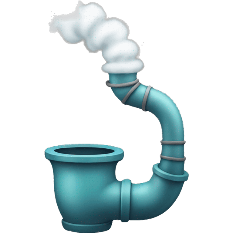 water pipe with smoke coming out of it  emoji