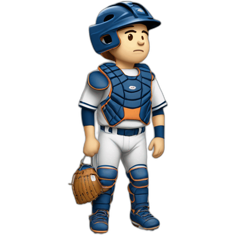 catcher very tired emoji