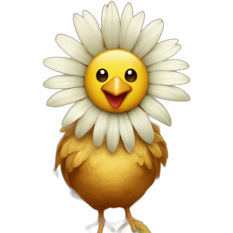 sun Flower chicken emoji