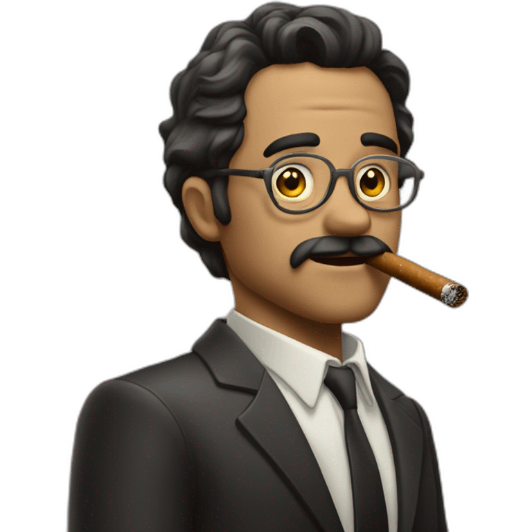 manos con un cigarro emoji