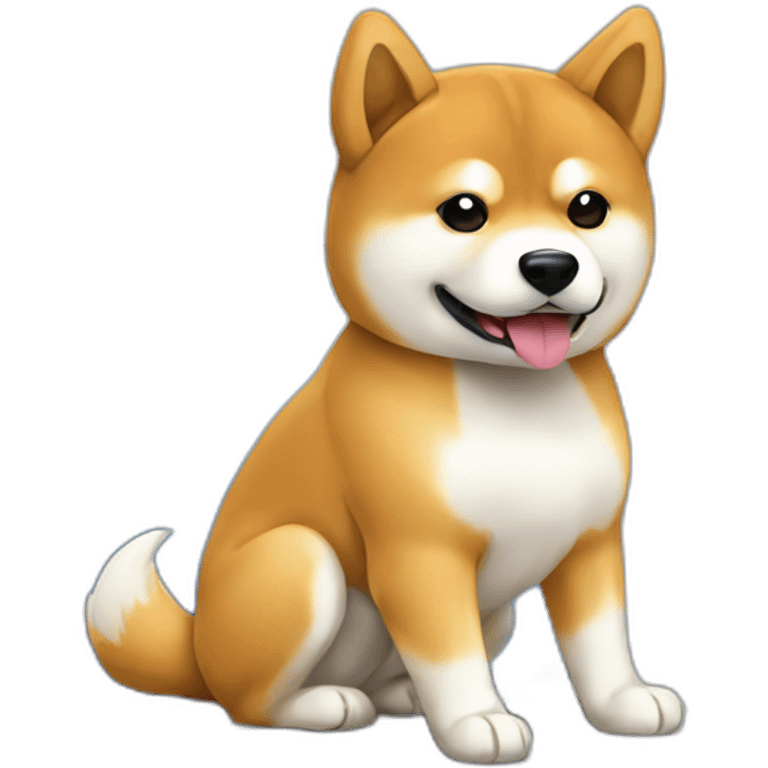 Shiba Inu with laptop emoji