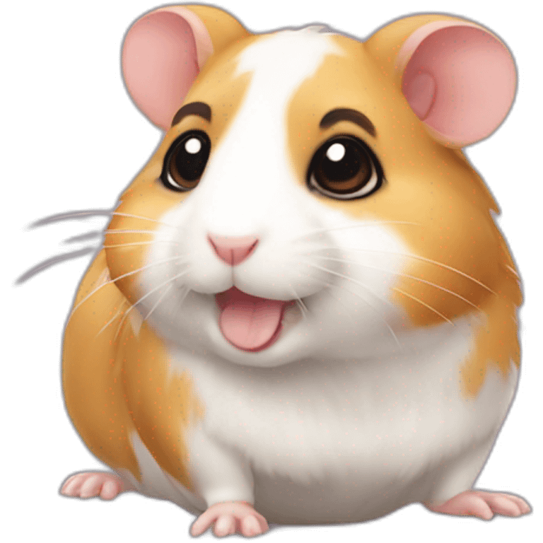 Hamsters sur un chien emoji