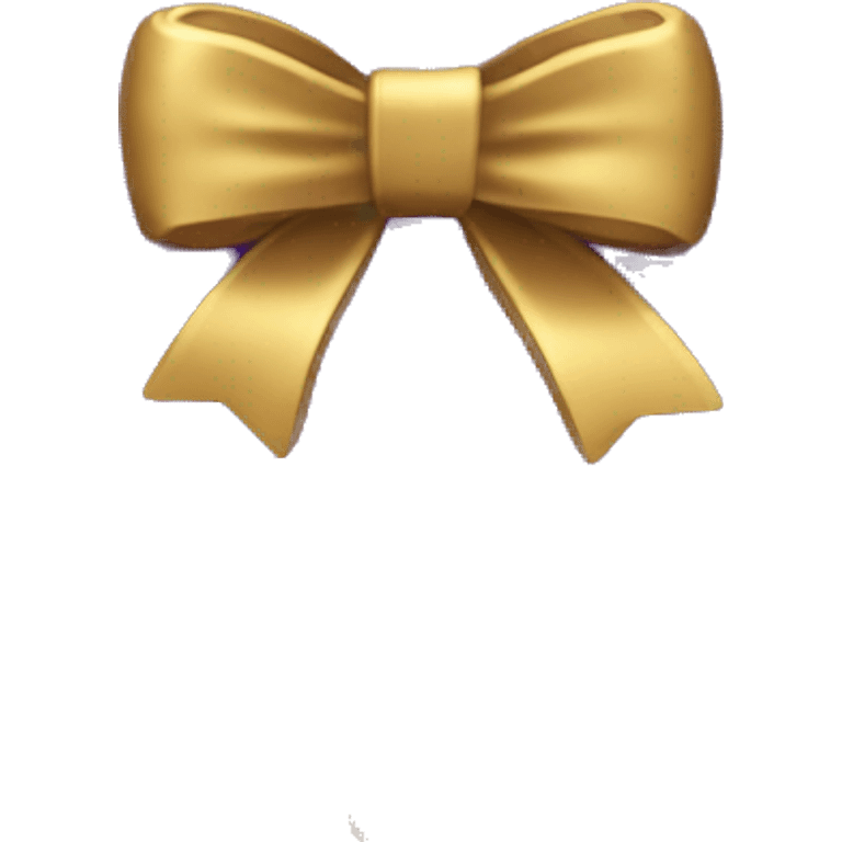 Purple Heart with gold bow on top emoji