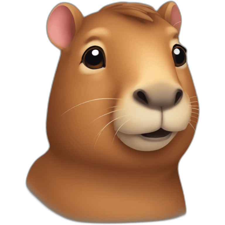 Cute capibara emoji