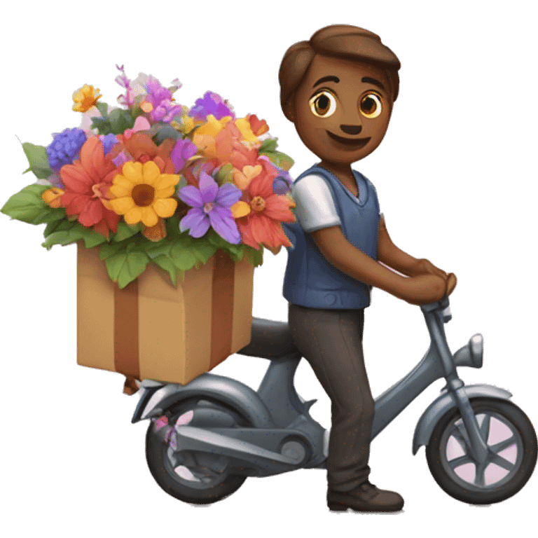 flowers and gift -delivery with magic emoji