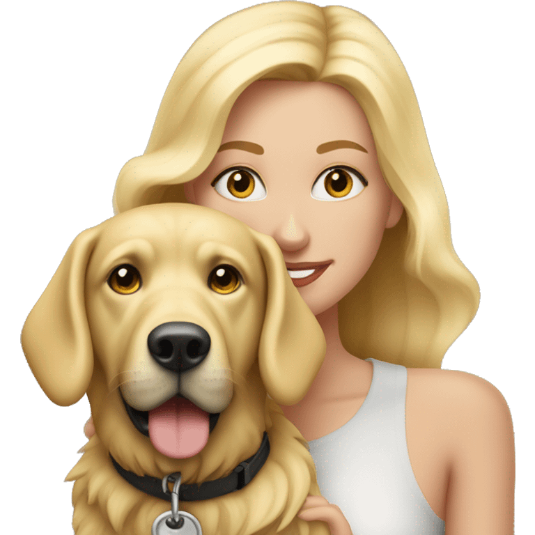 Blond 40’s with my dog emoji