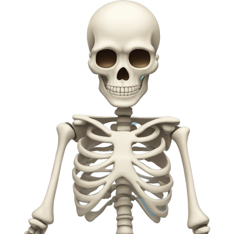 Skeleton man ,grab with both hands facing the screen  emoji