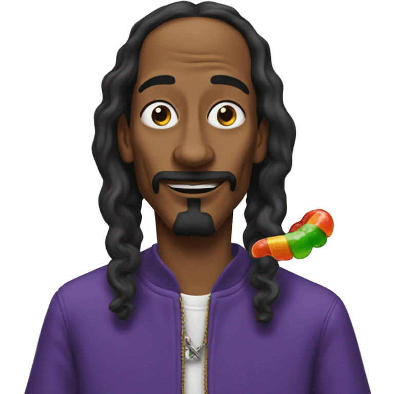 Snoop dog eating gummy worms  emoji