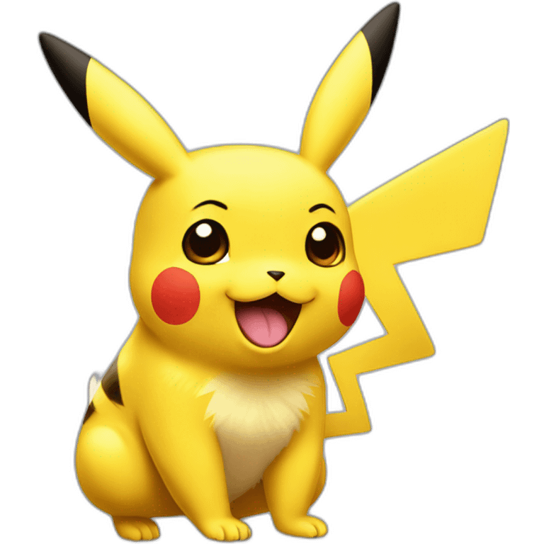 Pikachu qui rigole emoji