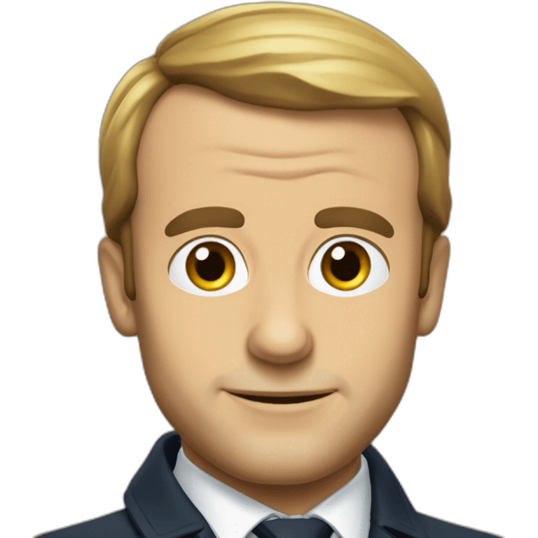 Macron qui saute emoji