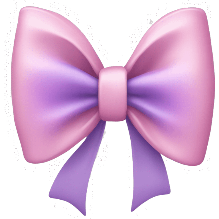 pastel pink and purple bow emoji