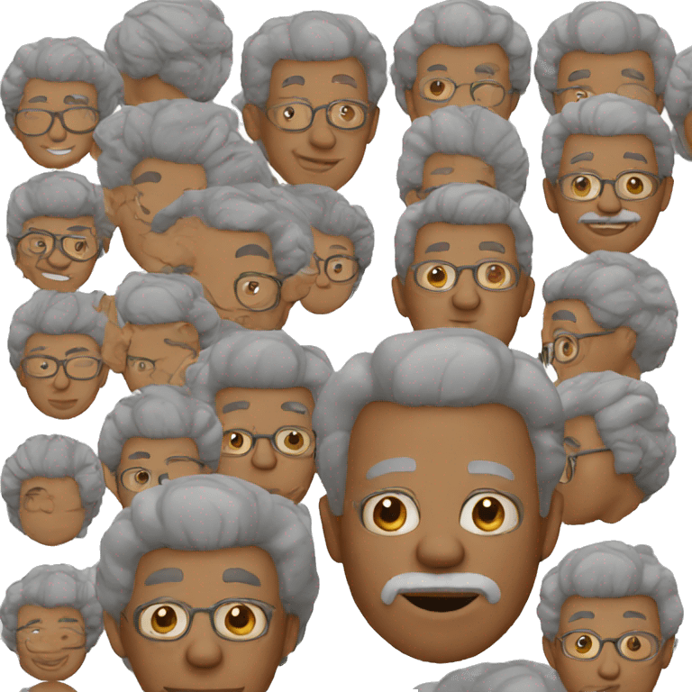 black grandfather emoji