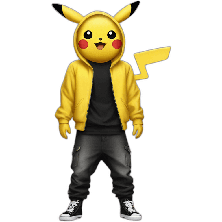 justin bieber dressed like pikachu emoji