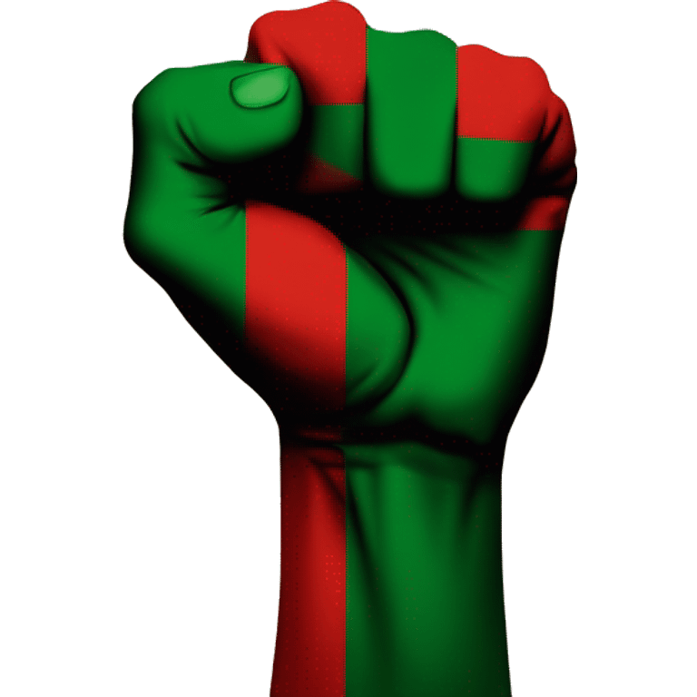 Black Power Fist and “Red and Black and Green”  and “Red Black Green”- Juneteenth - “Freedom is NOT free! It Has a Cost!” emoji