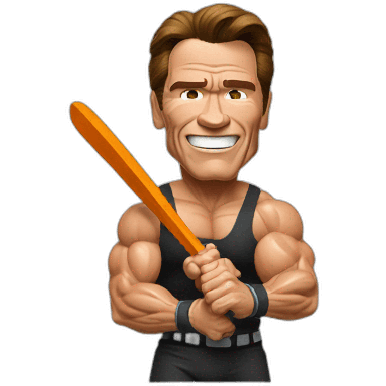 Arnold Schwarzenegger jugando al pádel emoji