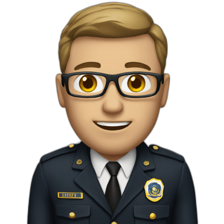 man in FBI uniform emoji