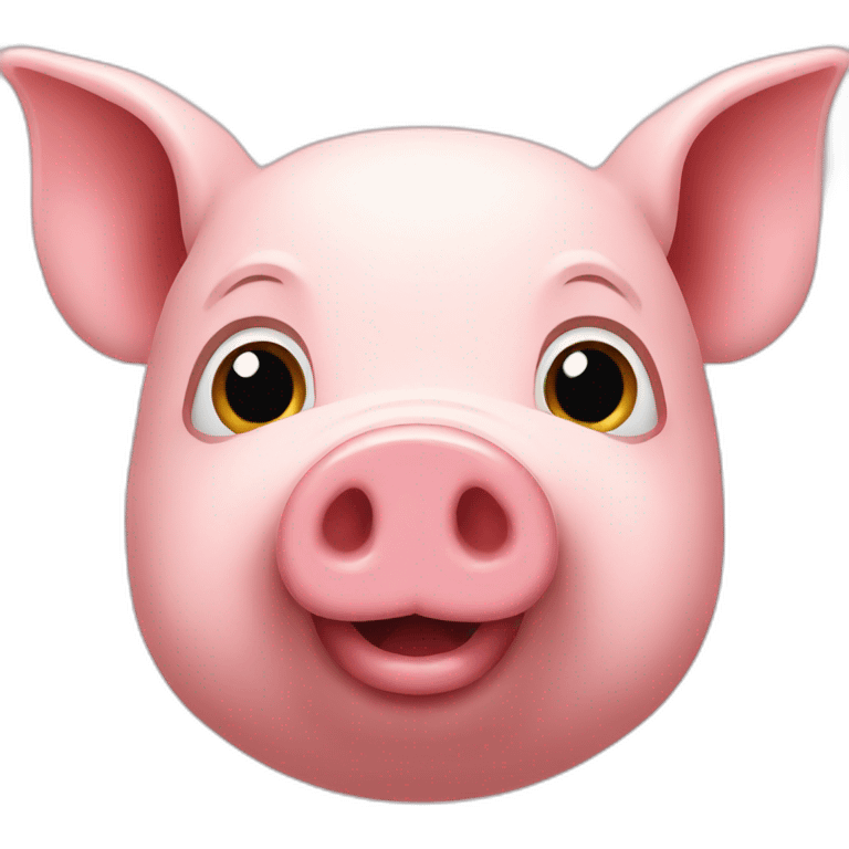 realistic pig face emoji