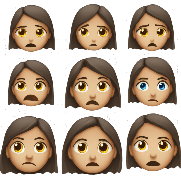 Los ojos llorosos de emoción más cara triste emoji