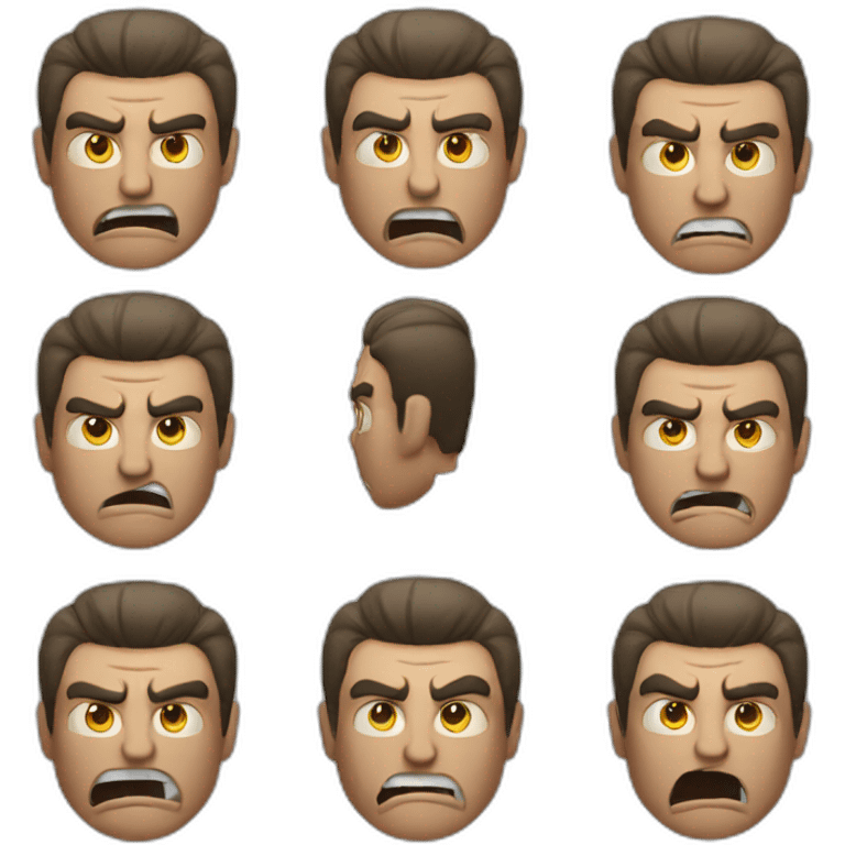 Angry man emoji