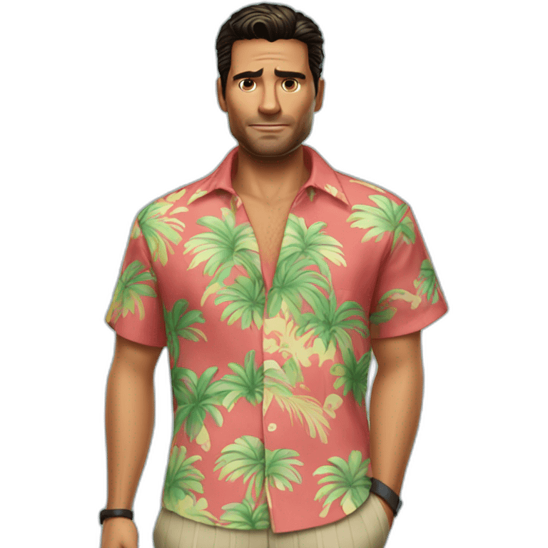 tommy vercetti in a hawaiian shirt emoji