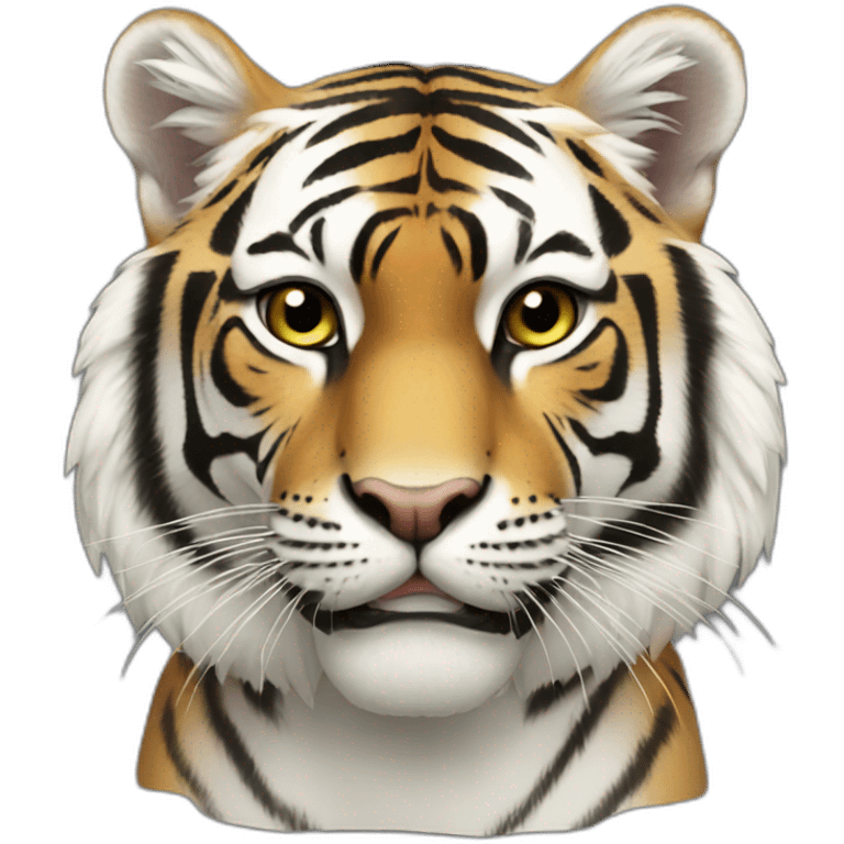 Tigre blanc emoji