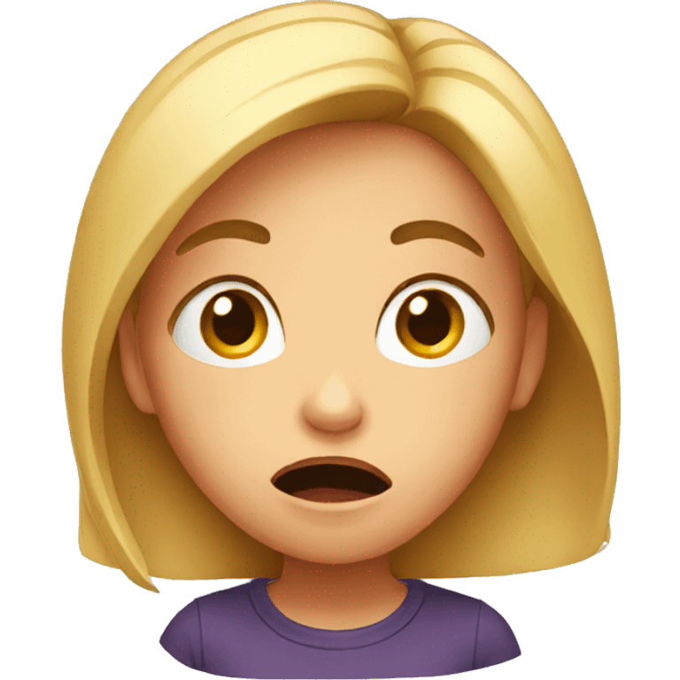 Shocked girl emoji