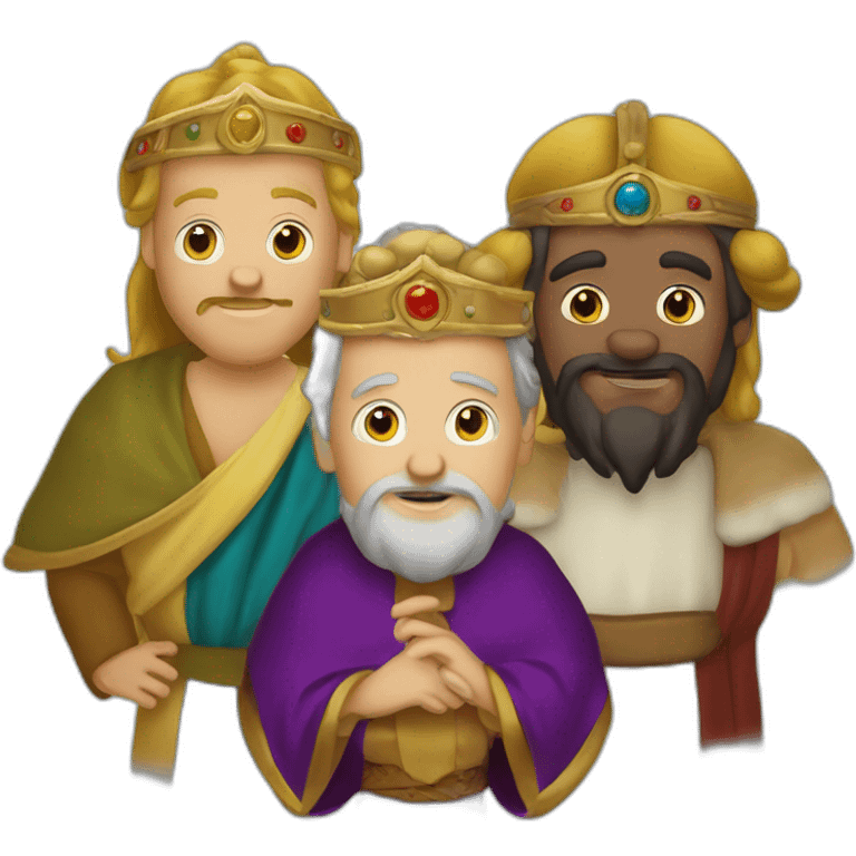 Melchior Caspar and Balthazar three wise men emoji