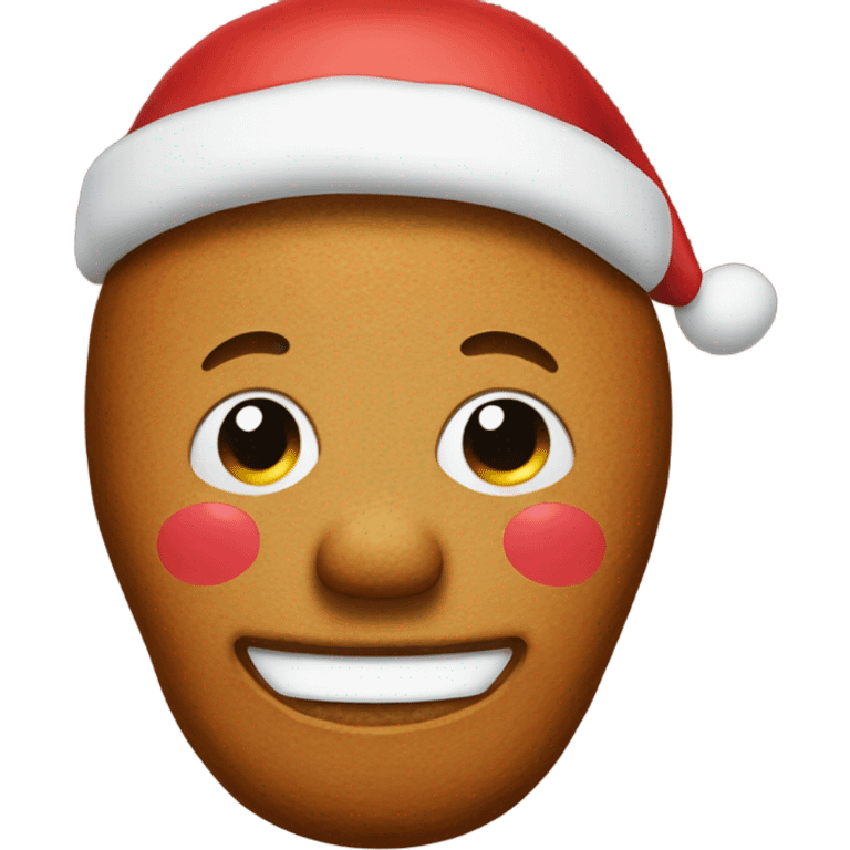 Gingerbread man wearing Make Christmas Great Again cap emoji