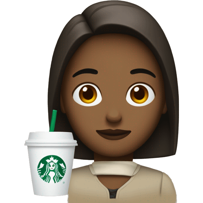 Person with Starbucks  emoji