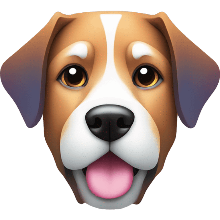 Vector art of dog made of vector gradient shapes abstract shapes vector art emoji