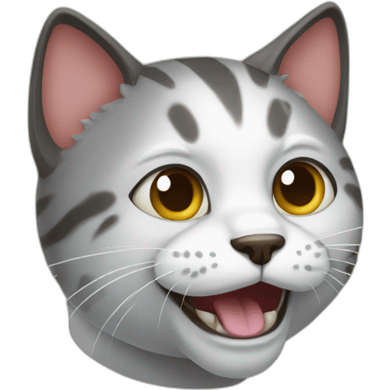 Crazy cat emoji