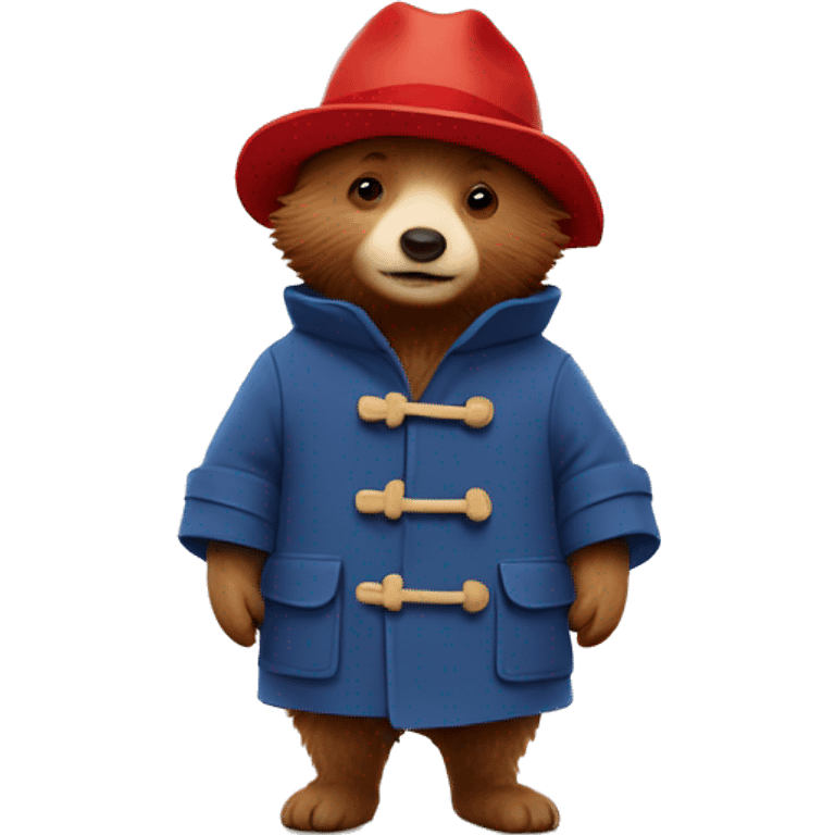 Greeting card with Paddington emoji