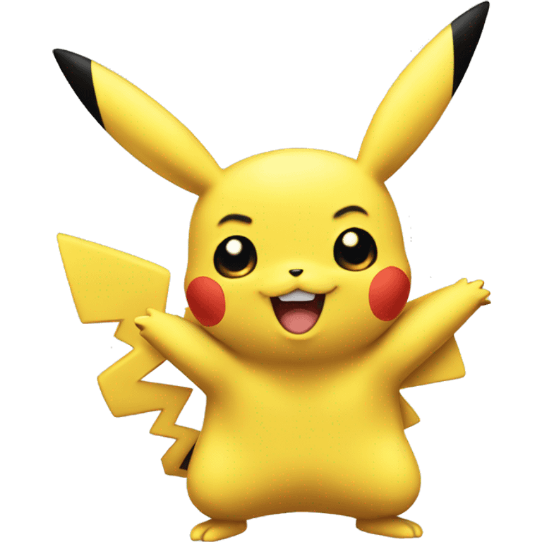 Pikachu asking for hug emoji