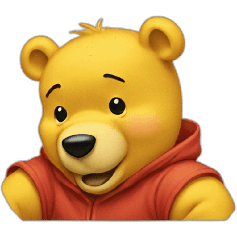 pooh stuck emoji