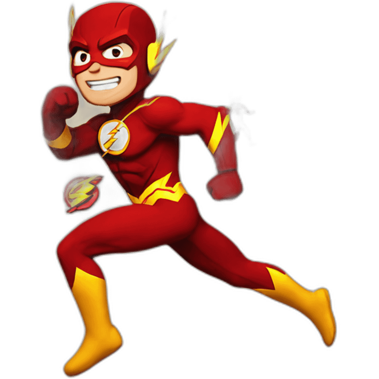 the flash running emoji