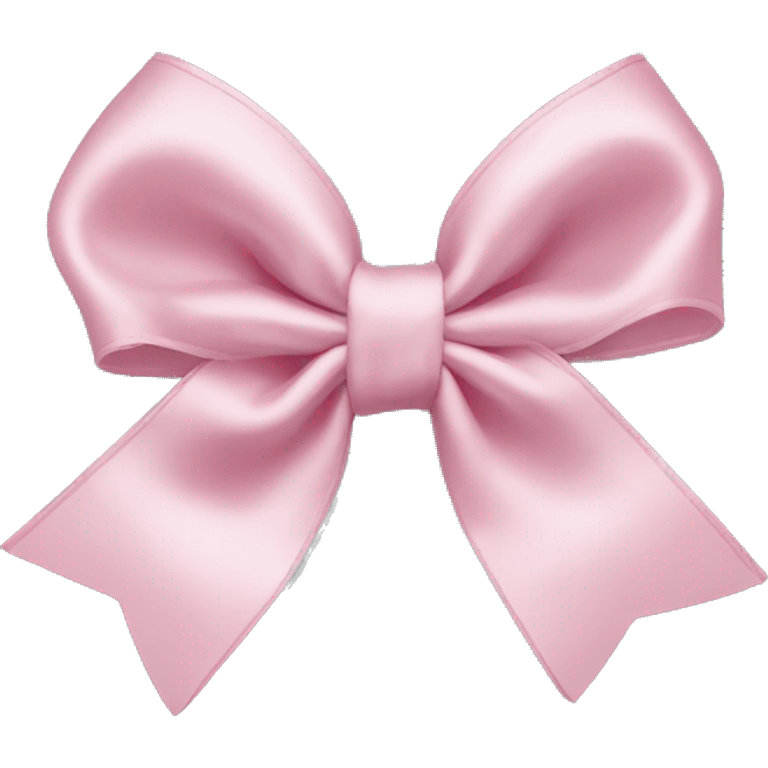 light pink satin bow  emoji