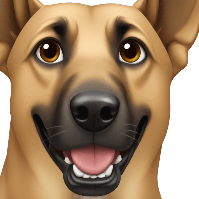 beige Belgian Malinois Dog  emoji