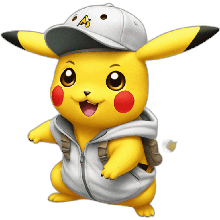 pikachu con gorra emoji