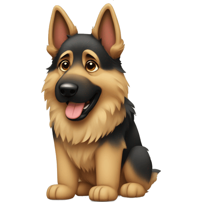 Fluffy German Shepherd  emoji